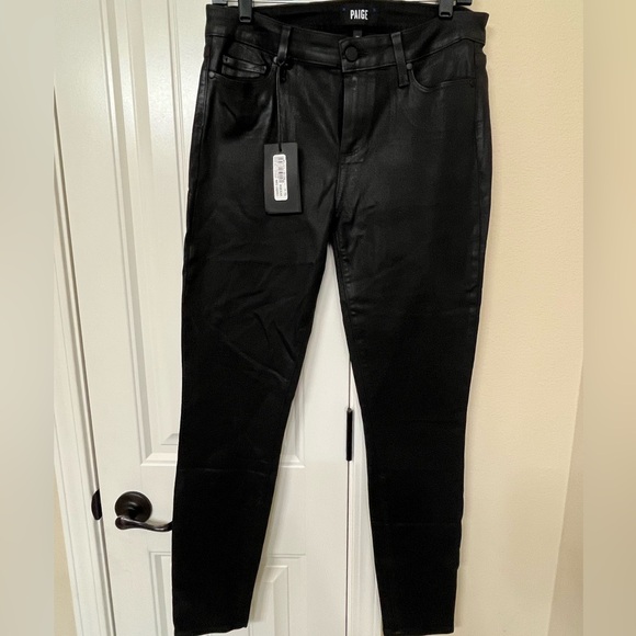 NWT Paige Verdugo Ultra Skinny Jean, black, size 30 - Picture 2 of 7
